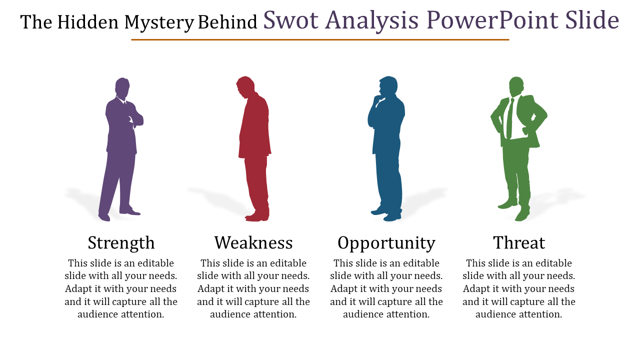 Free - Professional SWOT analysis Powerpoint slide